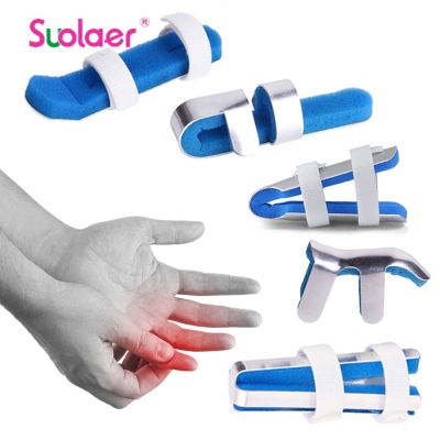 Medical Finger Splint Brace Frog Phalanx Posture Corrector Aluminium Toad Finger Protect Support Recovery Injury Malleable Belt