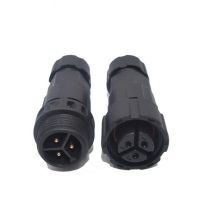 Male Female Plugs M16 Assembled Waterproof Electrical Cable Connector Plug Socket Connectors 2 Pin 3 Pin 4 Pins IP68