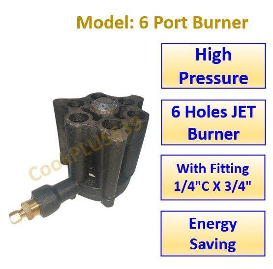 HIGH PRESSURE GAS STOVE / 6 PORT POWER BURNER / 6 HOLES JET BURNER Lazada