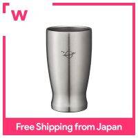 [DOSHISHA] แก้วเบียร์ฉนวนสุญญากาศ330Ml PlanetSilver | ใช้คู่ (ร้อนและเย็น)/สแตนเลส /Nomigoro