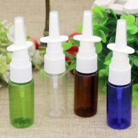 5pcs 5ml 10ml 15ML Empty Bottle Plastic Nasal Spray Bottles Pump Sprayer Mist Nose Spray Refillable Bottles For Medical Travel Size Bottles Containers