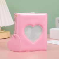 3 inch Photocard Holder Heart Love Hollow Photo Album 32 Pockets Photos Album Mini Instax Pictures Storage Bag Collect Book