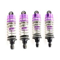 4Pcs Metal Front and Rear Shock Absorber for Wltoys 104072 1/10 RC Car Spare Parts Accessories