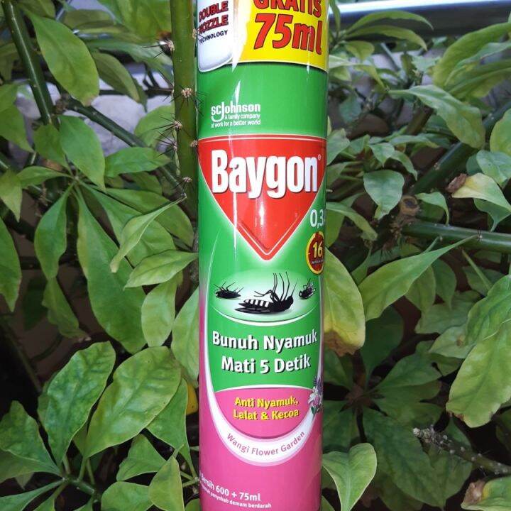 Baygon Aerosol Flower Garden 600ml75ml Lazada Indonesia