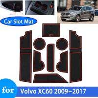 ที่รองถ้วยสล็อตประตูกันลื่นสำหรับ Volvo XC60 T5 2009 ~ 2017อุปกรณ์เสริมสติกเกอร์รถ2010 2011 2012 2013 2014 2015 2016