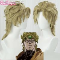 ✥✹ Dio Jojo Bizarre Adventure Men Short Wig Anime Resistant Synthetic Wigs