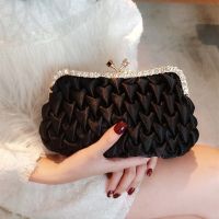 Yoreai Fashion Women Evening Bag Brand Party Banquet Glitter Satin For Ladies Wedding Clutches Handbag Banquet Shoulder Bags