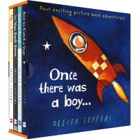 Once there was a boy childrens series of picking stars warm heart healing classic masters picture books parent-child books childrens picture story books English original imported childrens books