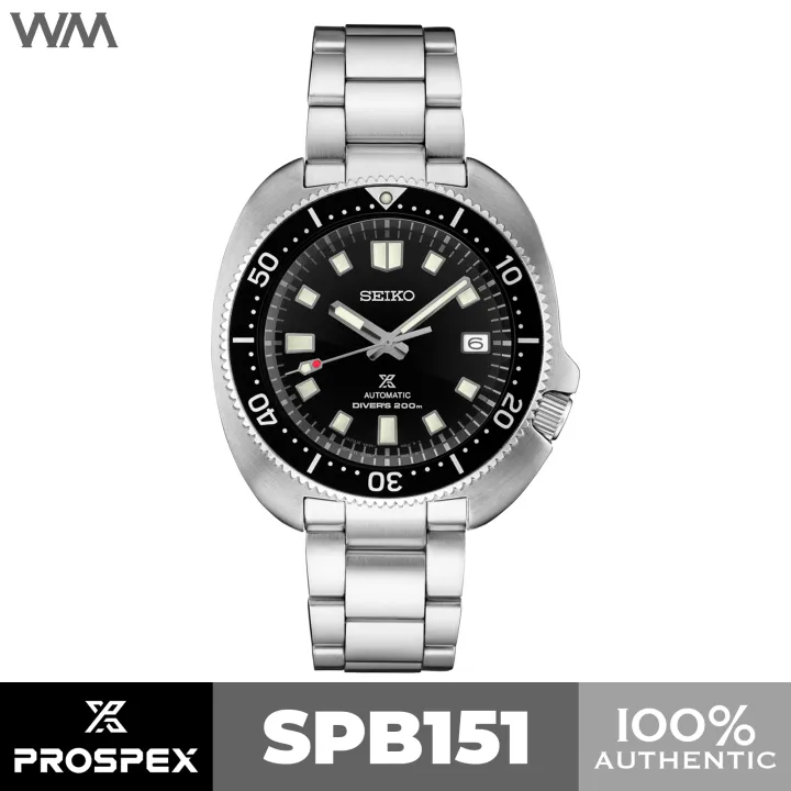Seiko Prospex Captain Willard Black Dial Stainless Steel Automatic 200m  Diver's Watch SPB151 SPB151J1 | Lazada PH