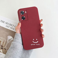 เคส OPPO A58 A78 5G A57 4G A55 4G Luxury Premium Happy Smile Face Pttern Ultra Slim ปลอกซิลิโคนเคสโทรศัพท์ OPPO A57 4Gเคสโทรศัพท์ฝาครอบกรณี