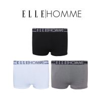 ELLE HOMME กางเกงในชาย รุ่น Seamless ขอบโลโก้ ทรง Trunks มีให้เลือก 3 สี (KUT9925)