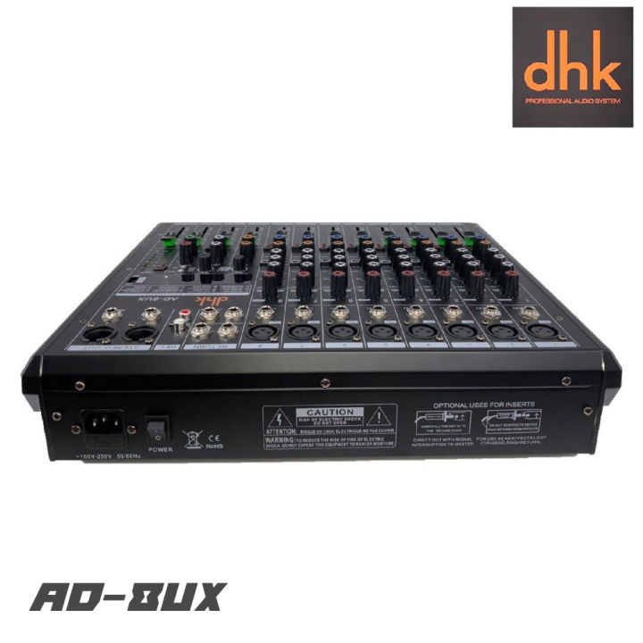 dhk-ad-8ux-มิกเซอร์-มีเอฟเฟคในตัว-16-โปรแกรม-สามารถเชื่อมต่อบูทธูล-usb-ได้-รับประกันสินค้า-1-ปีเต็ม