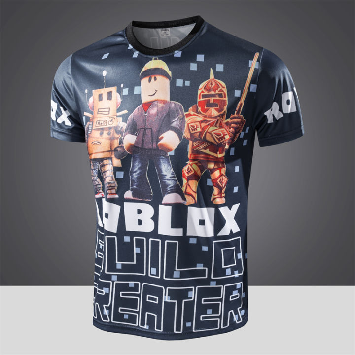 children's jersey Big boy sweatshirt T-shirt Roblox T-shirt for Kids Game  Cartoon Printed Shirts 17001