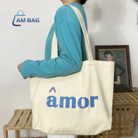 AmBag ● • ❀ กระเป๋าผ้าแคนวาส กระเป๋าผ้าแบบสะพาย สไตล์วินเทจ ชิคๆเก๋ๆ สินค้าพร้อมส่ง❀● •