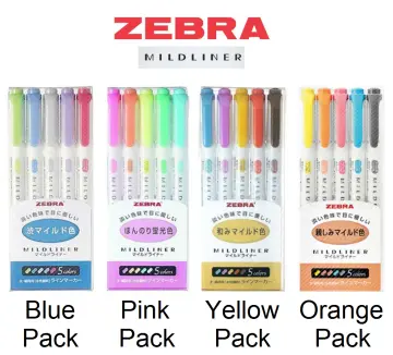 Zebra Mildliner Double-Sided Highlighter - Fine / Bold - 25 Colors