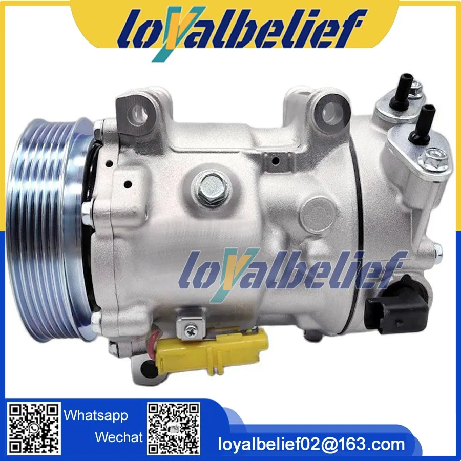 For Peugeot 207 CC 1.6 2008 SD6C12 6C12 AC Compressor 9822826880