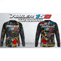 Sublimation Long Sleeve, Full Print, Thailook Design, Thailand Design,064,RAIDER,BLACK {in store}