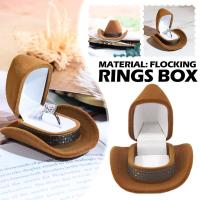 Creative Cowboy Hat Shape Rings Box Jewelry Packaging For Ring Box Pendant Necklace G5Z5