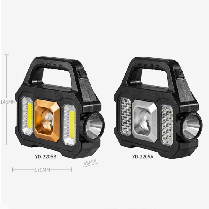500lm-usb-rechargeable-flashlight-waterproof-6-gear-cob-led-torch-light-portable-powerful-lantern-solar-light-for-camping-hiking