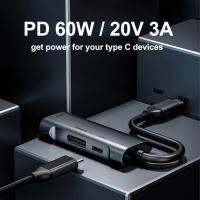 【】 Legend Services ประเภท HUB 480Mbps ไปยังท่าเรือใน3 60W 2.0 PD C ฮับสำหรับ USB USB คอมพิวเตอร์2.0 Playport C Station USB USB 1