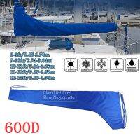 600D Sail Cover Mainsail Boom Boat Cover Anti UV Sunshade Boom Sail Cover 8-9Ft 9-10Ft 10-11Ft 11-12Ft 12-13Ft Waterproof