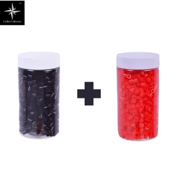 100g/10000pcs 2.6mm mini perler hama beads kids DIY toy colormixing white  black color fuse beads learning toys for children