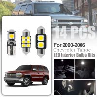 14PCs White Led Light Bulbs For Chevrolet Tahoe 2000-2006 Interior Package Kit License Plate Lamps Canbus No Error