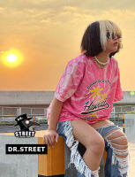 Dr.street เสื้อยืด เสื้อมัดย้อม ทรงโอเวอไซต์ แนวสตรีท 1zd