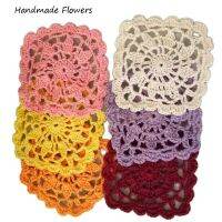 【CW】△✕❃  placemat cup coaster kitchen flower place mat cloth Crochet coffee tea wedding doily dish pad