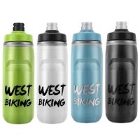 Cycling Water Bottle Insulated 620ml Chilling Drinking Bottle Anti-Leak Squeezable Water Bottles Riding Gear Cycling Accessories for Sports Running Climbing Sports good