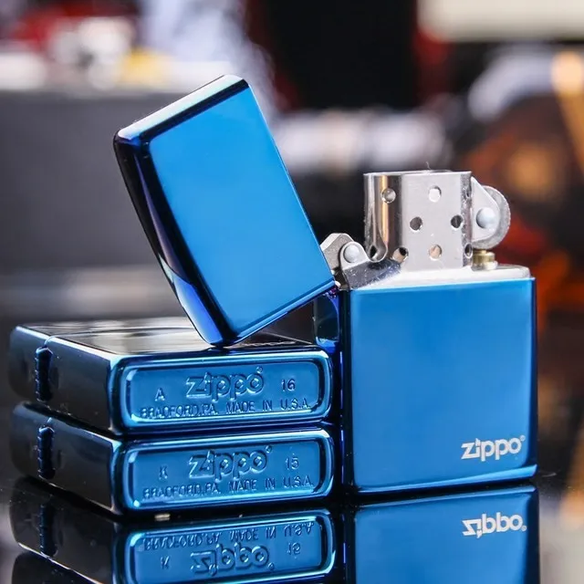 Korek Api Zippo Blue Ice Sapphire Made In USA/Zippo/Korek Zippo/Zippo