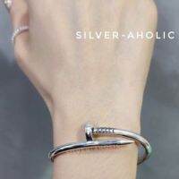 Silver-Aholic กำไลตะปูเงินแท้ นำโชค