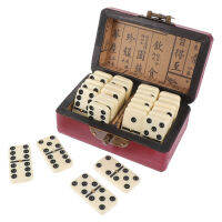 1ชุด Dominoes Entertainment Blocks Plaything ของเล่นแบบดั้งเดิม Party Favors Travel GameDominoes Entertainment (สุ่มรูปแบบ)