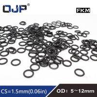 【DT】hot！ 10PCS/lot Fluorine rubber O ring 1.5mm Thickness OD5/5.5/6/6.5/7/8/9/10/11/12mm O-Ring Gasket Washer