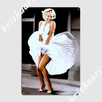 Marilyn Monroe Scene Of Her Skirt Blowing Up Print Metal Sign Cinema Living Room Pub Garage Designing Plates Tin Sign Poster