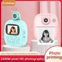 ZZOOI Kids Camera Instant Print Camera Children Digital Photo Camera 720P HD Video Photo Camera Toy Child Camera Kids Birthday Gift Sports &amp; Action Camera