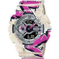 [Casio] G-SHOCK G-Shock G-Shock สตรีทซีรีส์110นาฬิกาข้อมือสปิริต GA-110SS-1A สีเบจของผู้ชายสีเงินชมพูหลายสี [นำเข้าคู่ขนาน]