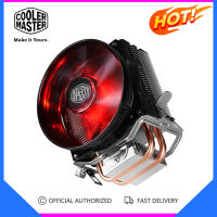 Cooler Master RR-T2V1-20FK 2ท่อความร้อน CPU Cooler สำหรับ Intel 775 115X 2011 AMD AM4 T20หม้อน้ำซีพียู95.5มม. พัดลมระบายความร้อน LED เงียบ