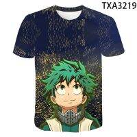 【Mens clothing】2020ใหม่ MyAcademia ผู้ชายผู้หญิงเด็กเสื้อยืด Midoriya3D พิมพ์ Boku NoAcademia Boy GirlTopsTee