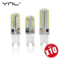 โคมไฟ G9 LED AC 220V G9 10ชิ้น/ล็อต SMD2835ไฟ LED 3014 48 64 104LED เปลี่ยนหลอดไฟฮาโลเจนได้360องศา