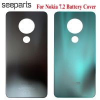 【❖New Hot❖】 jiejiu65879742 ฝาครอบ7.2สำหรับ Nokia ฝาครอบหลังเคสสำหรับ Nokia Nokia 7.2แผงประตูแก้วด้านหลังสำหรับ Nokia ฝาครอบ7.2 Ta-1193 Ta-1178