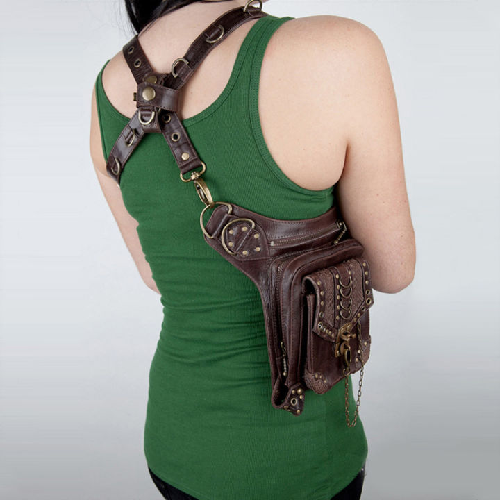 steampunk-motorcycle-womens-bag-new-gothic-small-bag-unisex-crossbody-bag-mini-travel-fanny-pack-one-piece-dropshipping