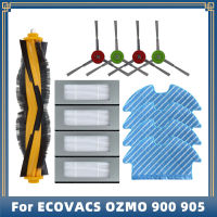 เปลี่ยนสำหรับ Ecovacs Debot OZMO 900 905เครื่องดูดฝุ่นหุ่นยนต์อะไหล่หลักด้านแปรง Hepa กรองซับเศษผ้า