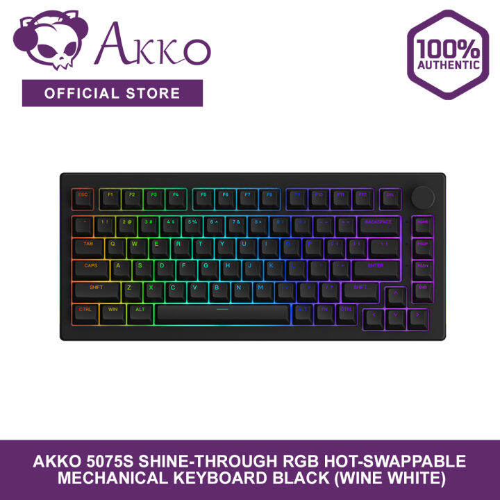 Akko 5075S RGB HotSwappable Mechanical Keyboard Black
