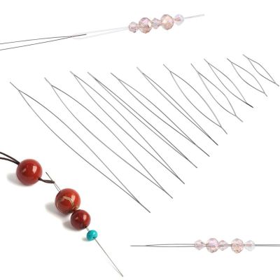 5Pcs/Lot Beading Needles Pins Open Curved Needle for Beads Bracelet DIY Jewelry Making Tools Handmade Beaded Threading Pins DIY accessories and others