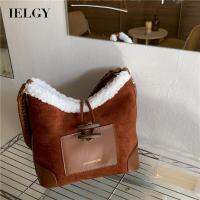 IELGY Plush Luxury Stitching Retro All-Match Tote Bag