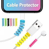 Universal Cable Protector Phone Charging Wire Protection Winding Anti Broken Cover Earphone Cord Winder Spring Cable Organizer