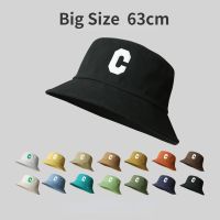 [Hat vendor]หมวกทรงถังขนาดพิเศษ63ซม. สำหรับผู้ชายผู้หญิงหมวกฮิปฮอปตัวอักษรปานามาหัวโตหมวกกันแดดกลางแจ้งหมวกชาวประมง2022