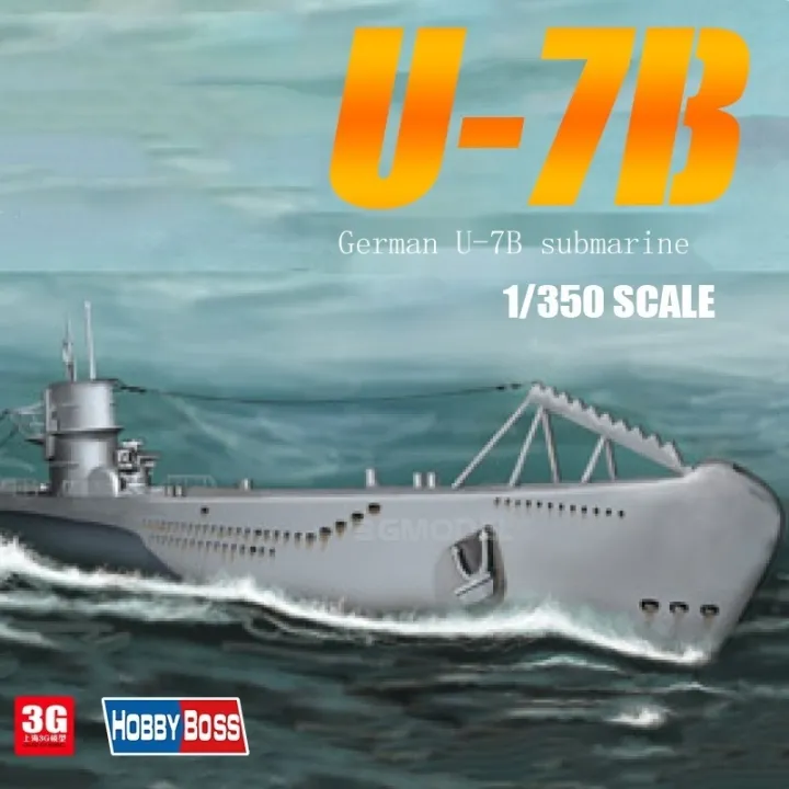 Trumpeter 83504 U 7 btype submarines plastic assembled ship 1/350