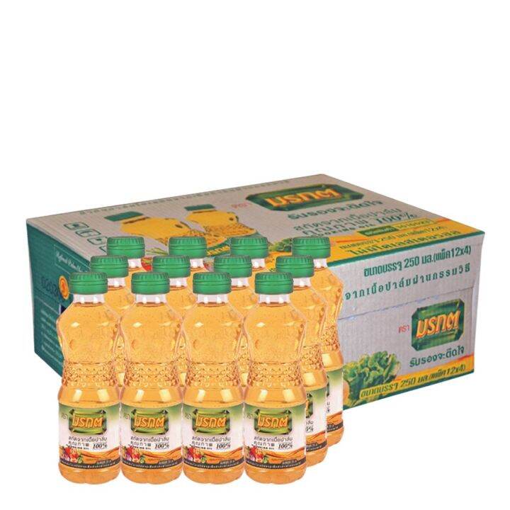 [ส่งฟรี!!!] มรกต น้ำมันปาล์ม 250 มล. X 12 ขวดMorakot Palm Oil 250 Ml X ...